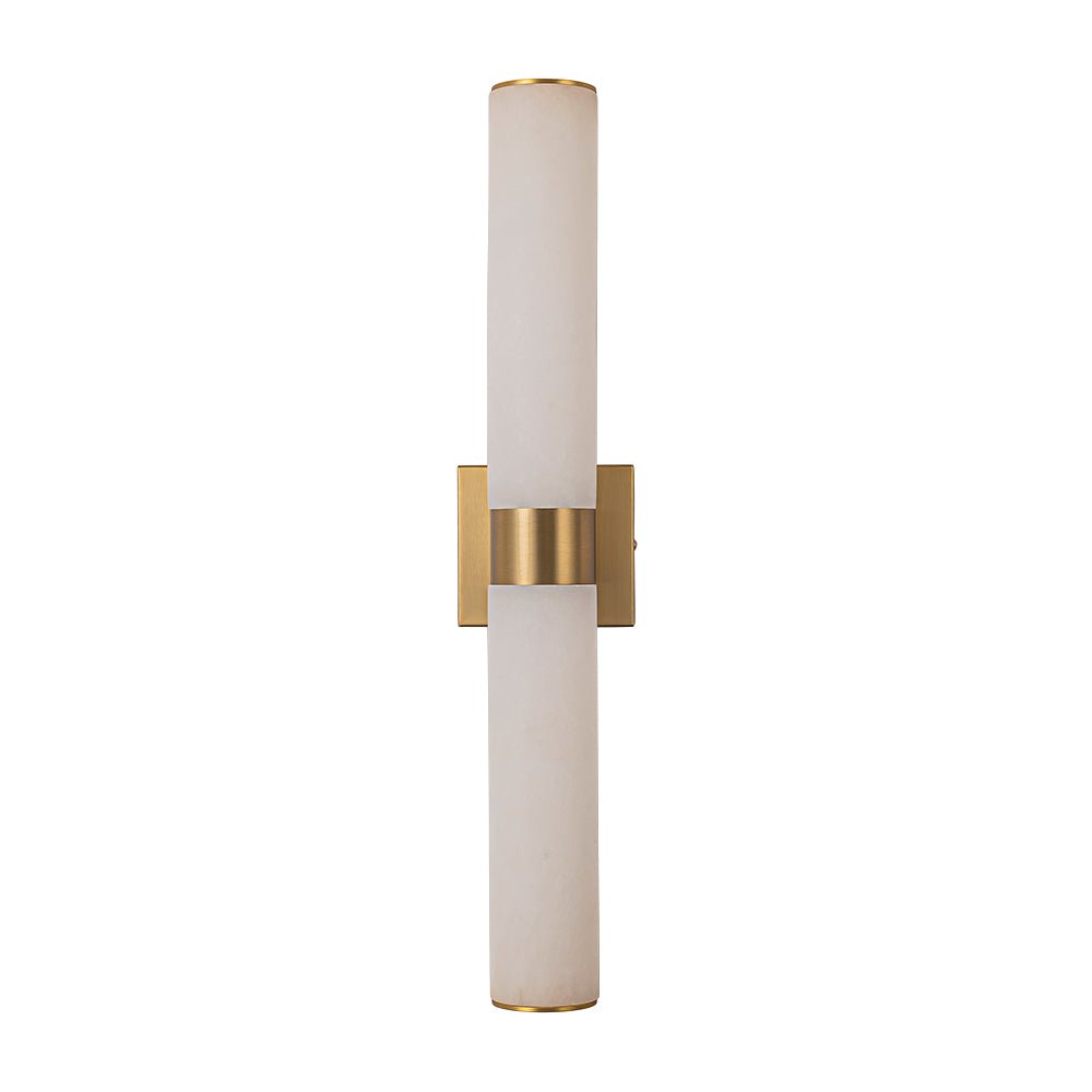 Glitre LED Linear Alabaster Bathroom Wall Sconce