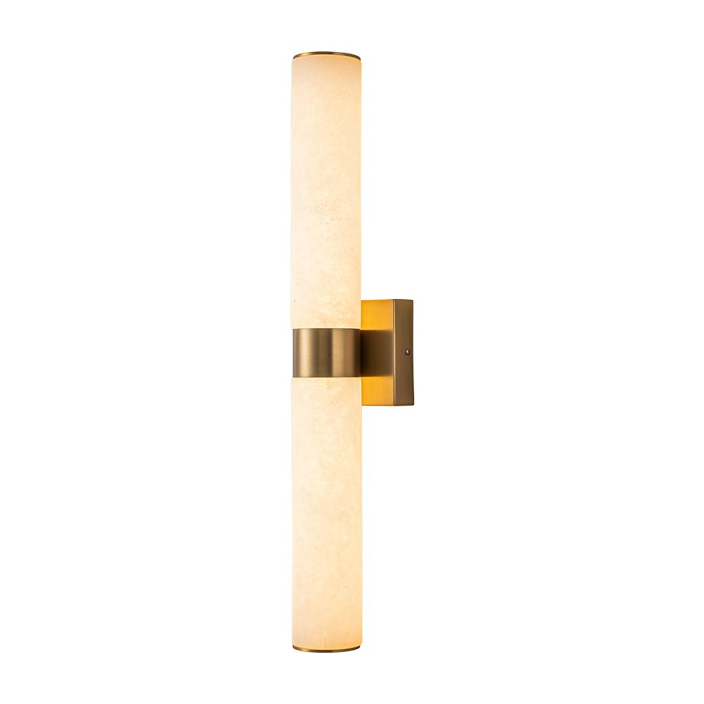 Glitre LED Linear Alabaster Bathroom Wall Sconce
