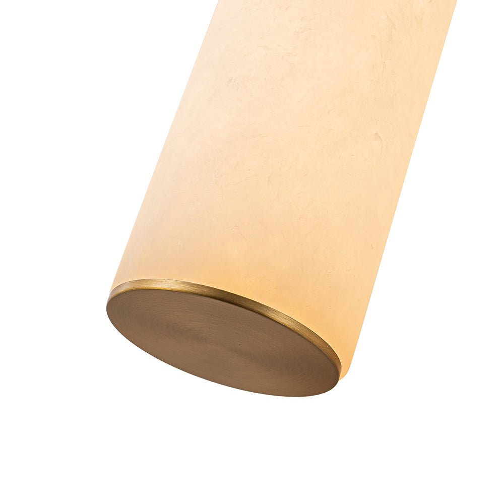 Glitre LED Linear Alabaster Bathroom Wall Sconce