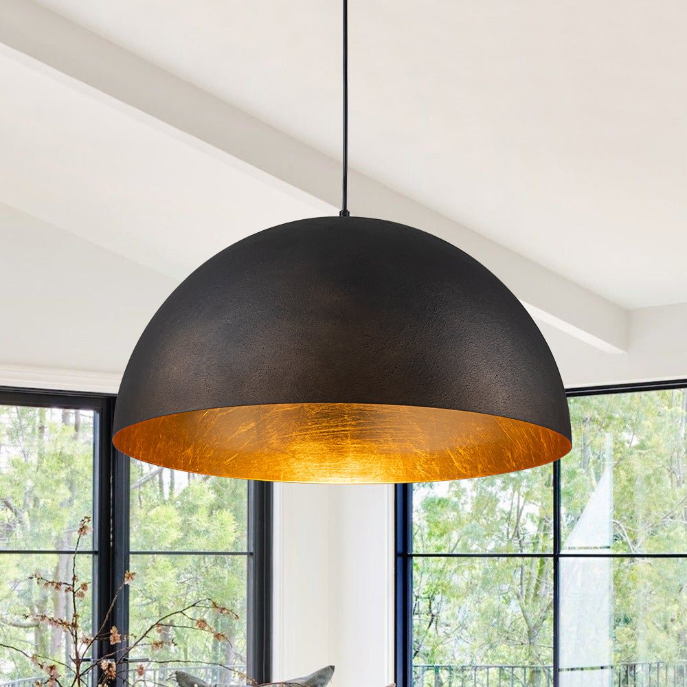 Lunari Industrial Dome Pendant Light