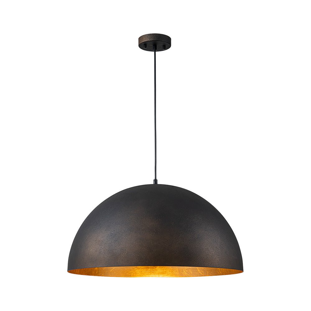 Lunari Industrial Dome Pendant Light