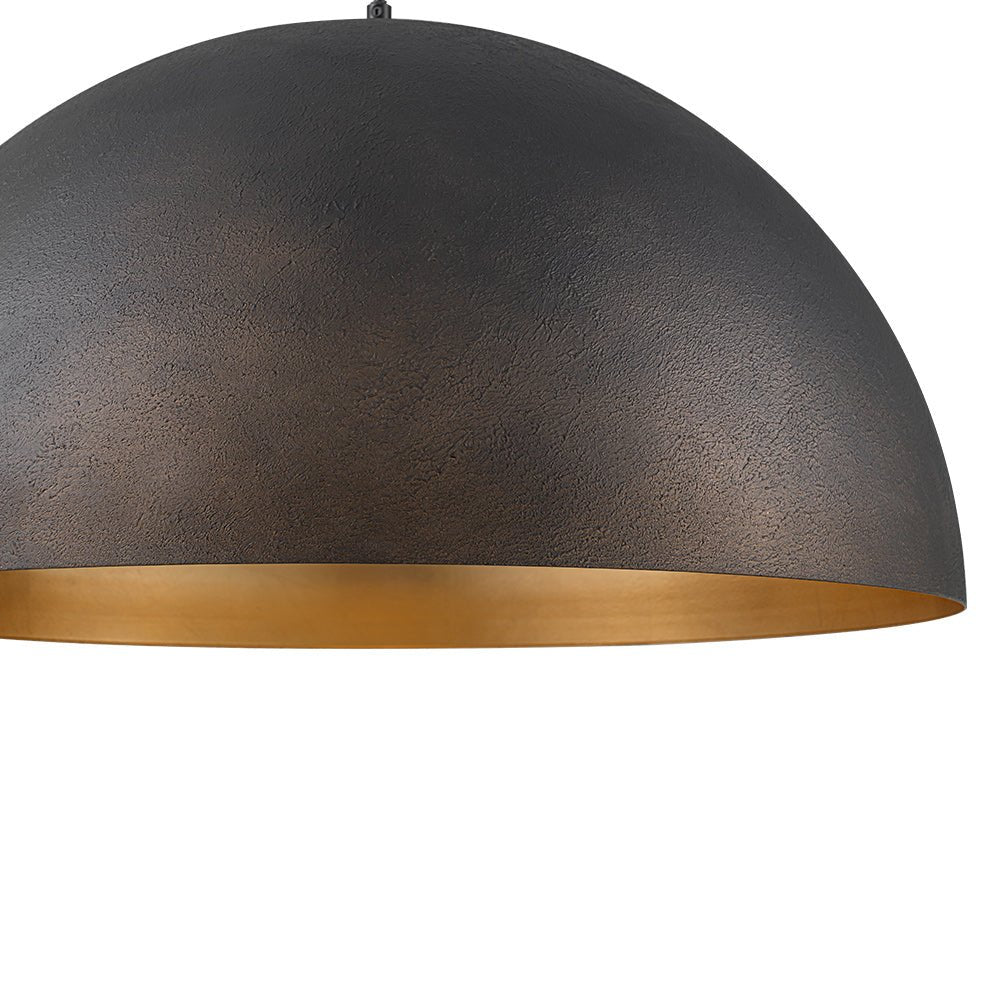 Lunari Industrial Dome Pendant Light