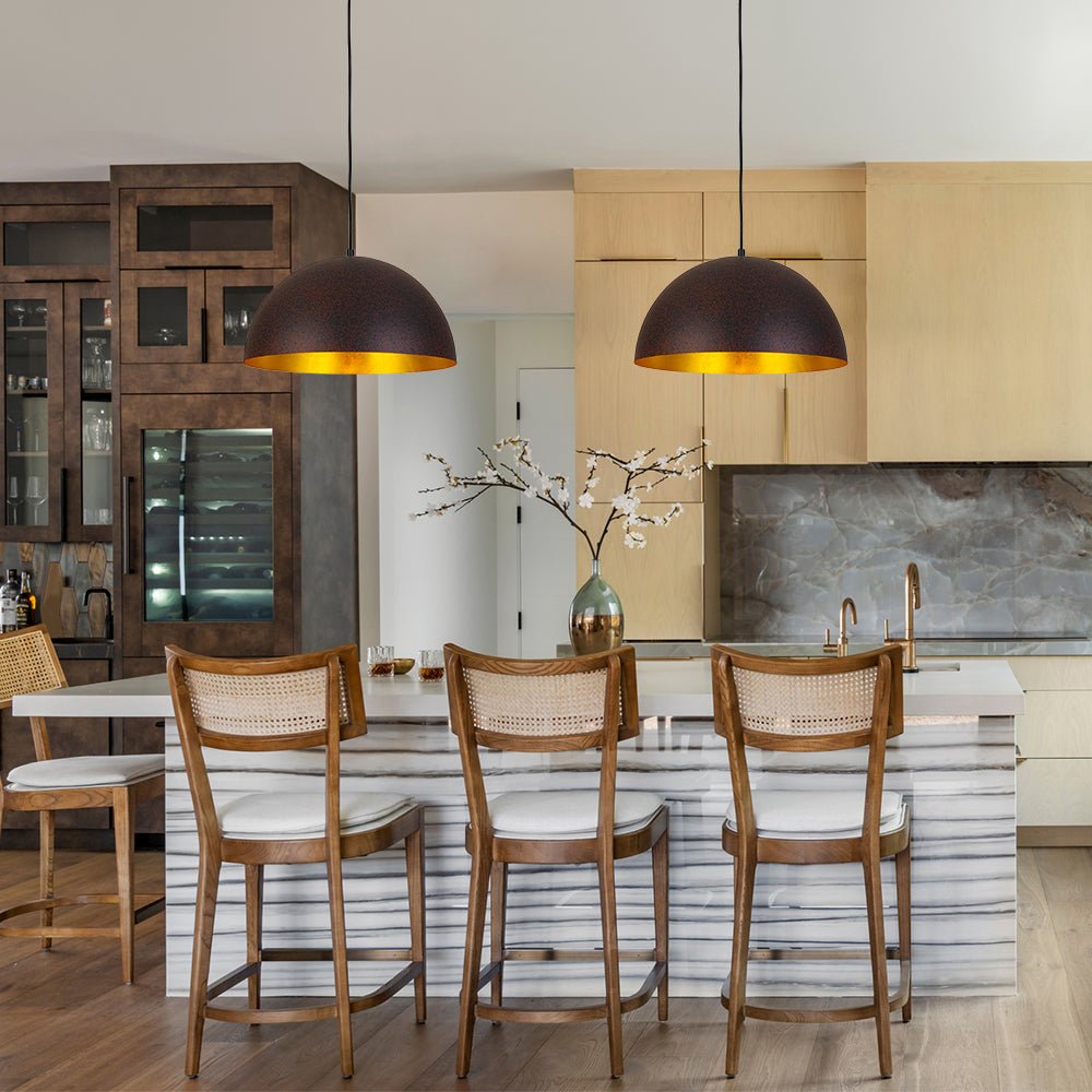 Lunari Industrial Dome Pendant Light