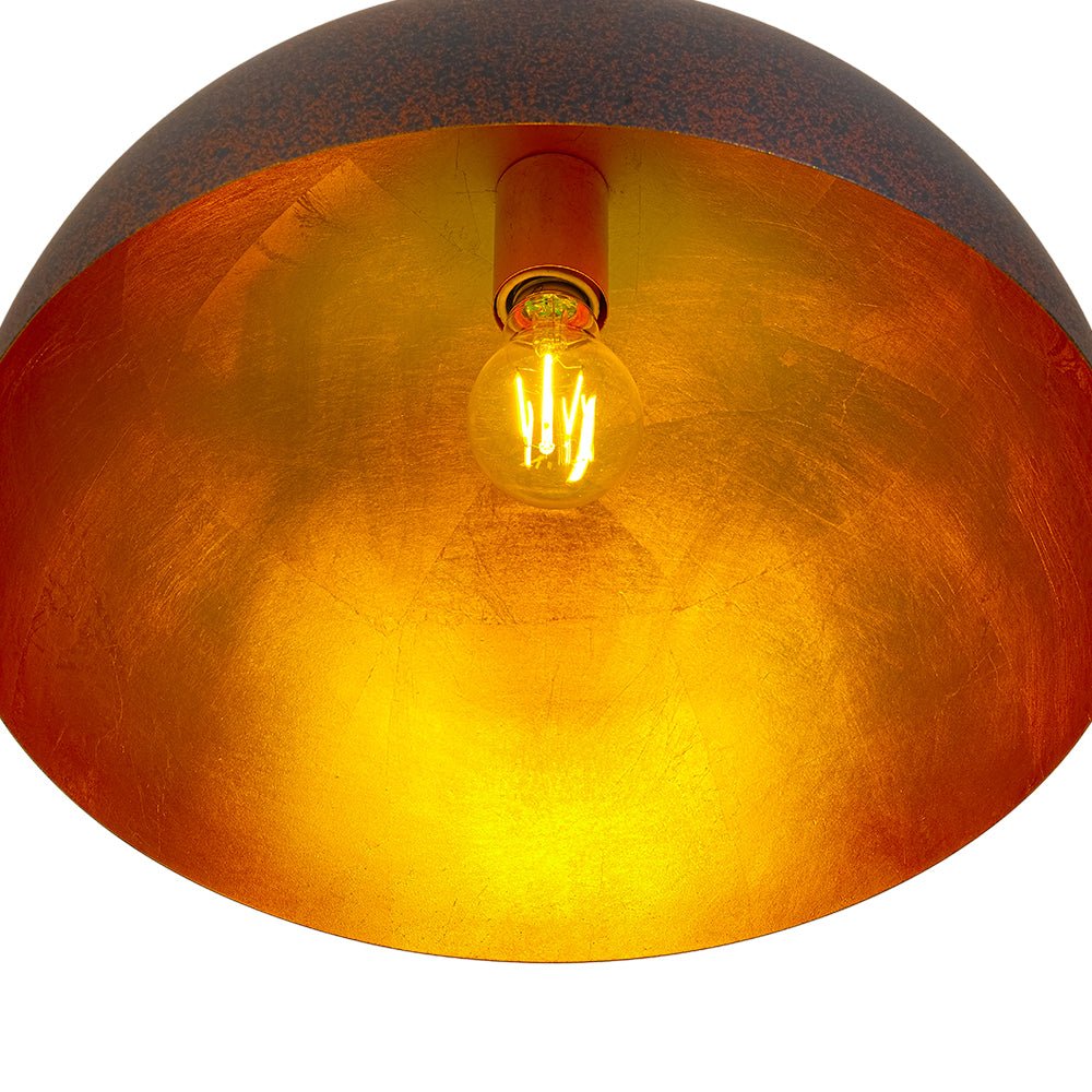 Lunari Industrial Dome Pendant Light