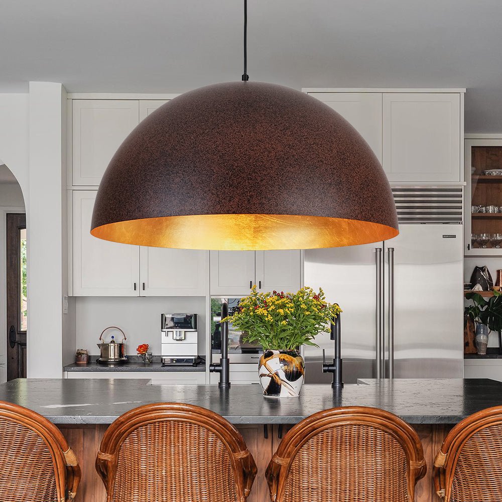 Lunari Industrial Dome Pendant Light