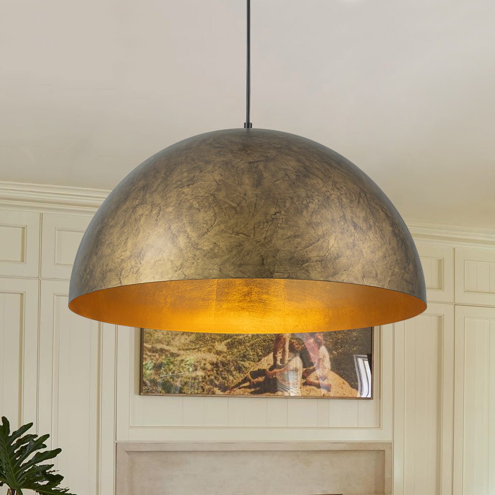 Lunari Industrial Dome Pendant Light
