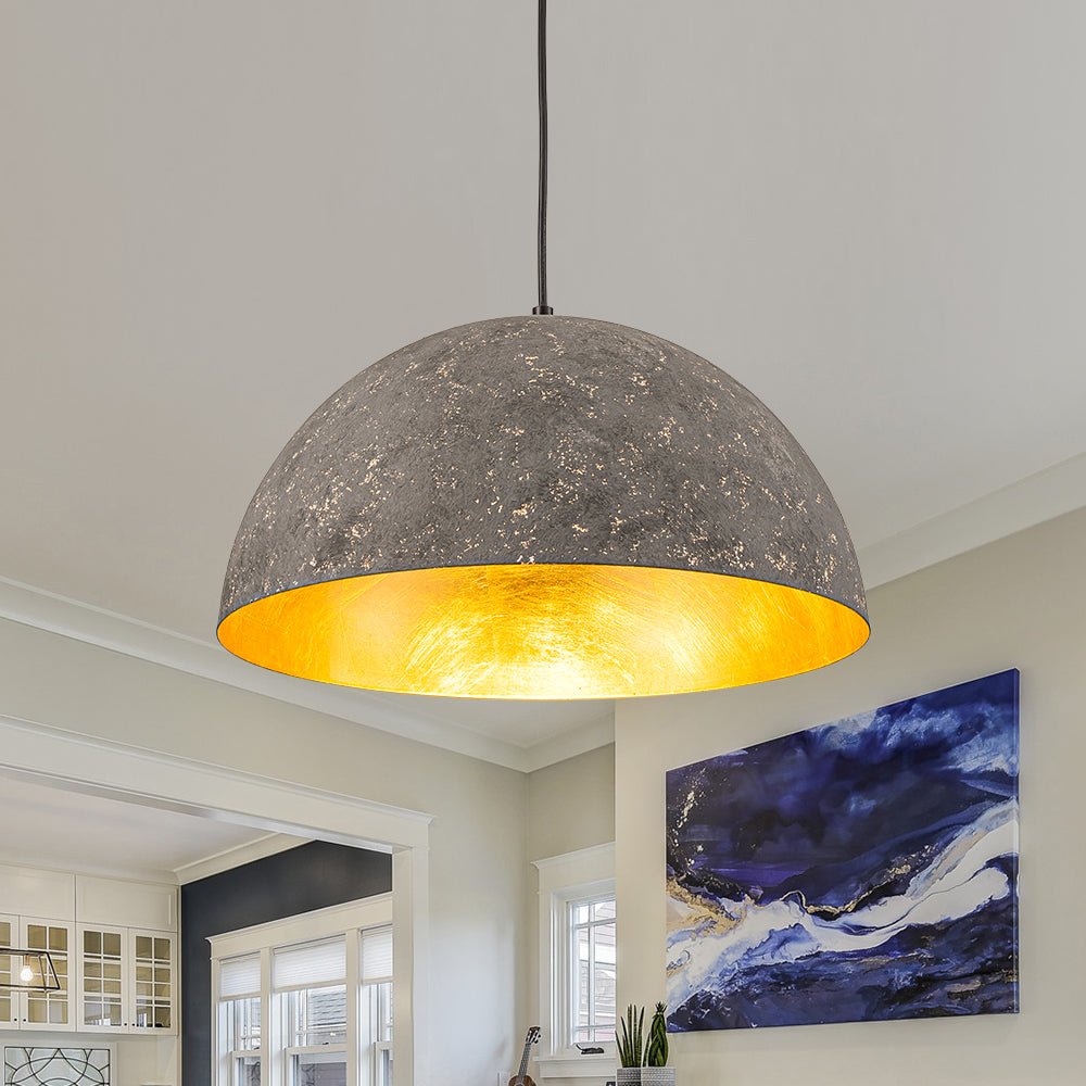 Lunari Industrial Dome Pendant Light