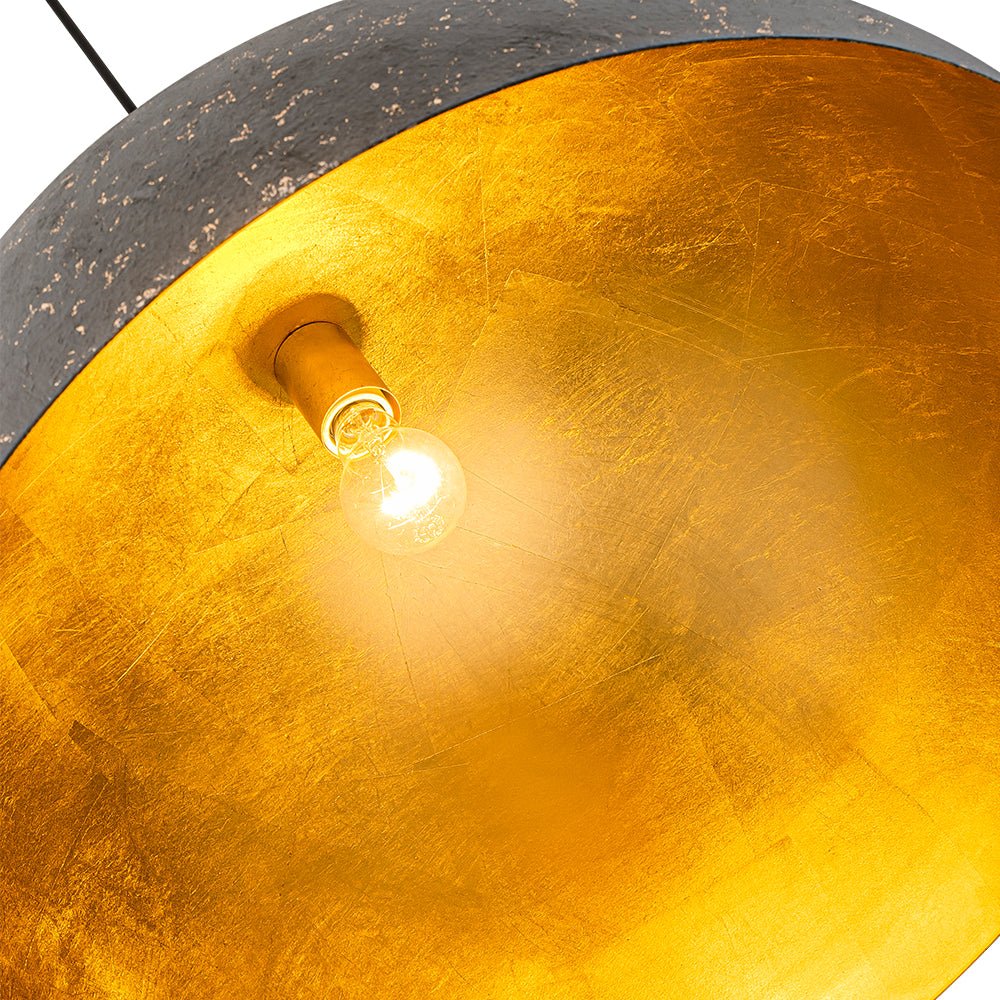 Lunari Industrial Dome Pendant Light