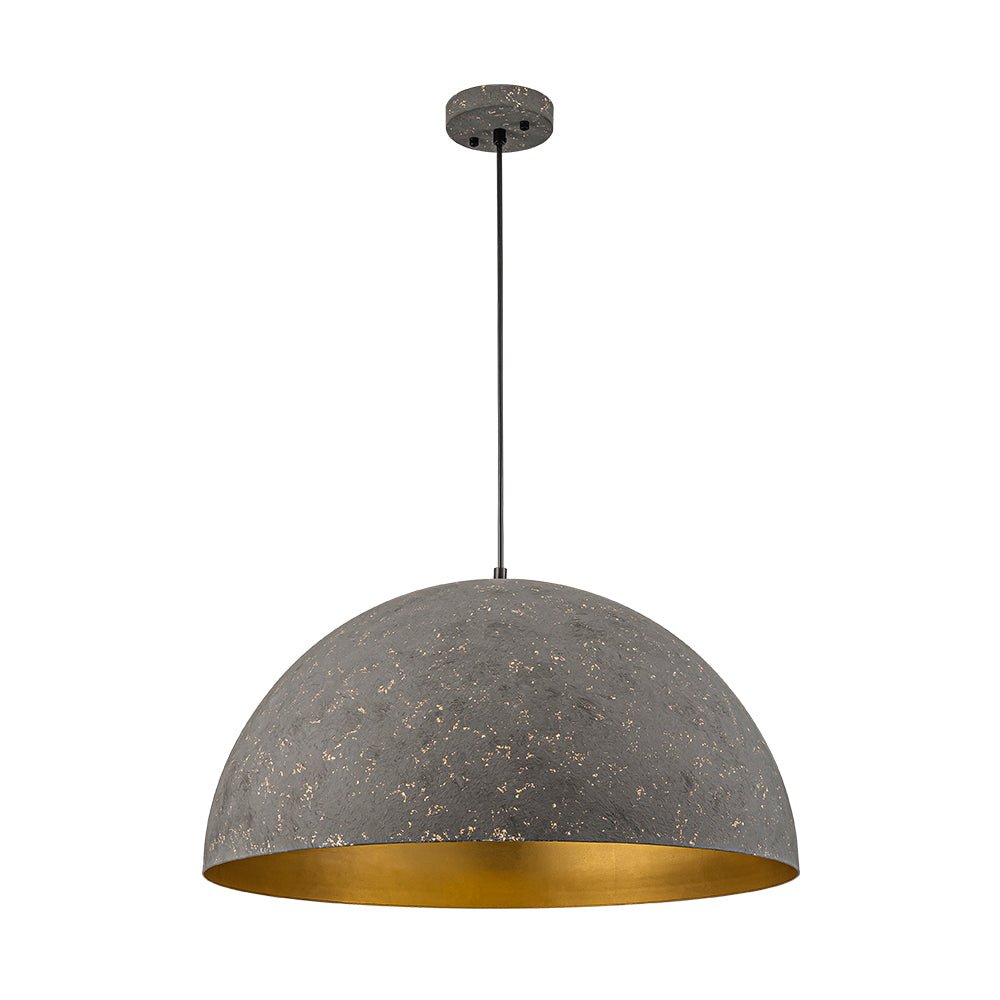 Lunari Industrial Dome Pendant Light