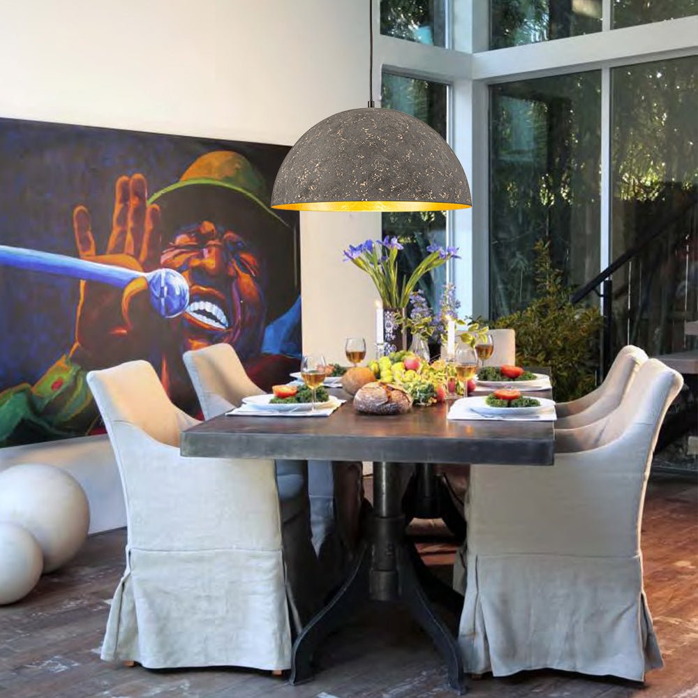 Lunari Industrial Dome Pendant Light