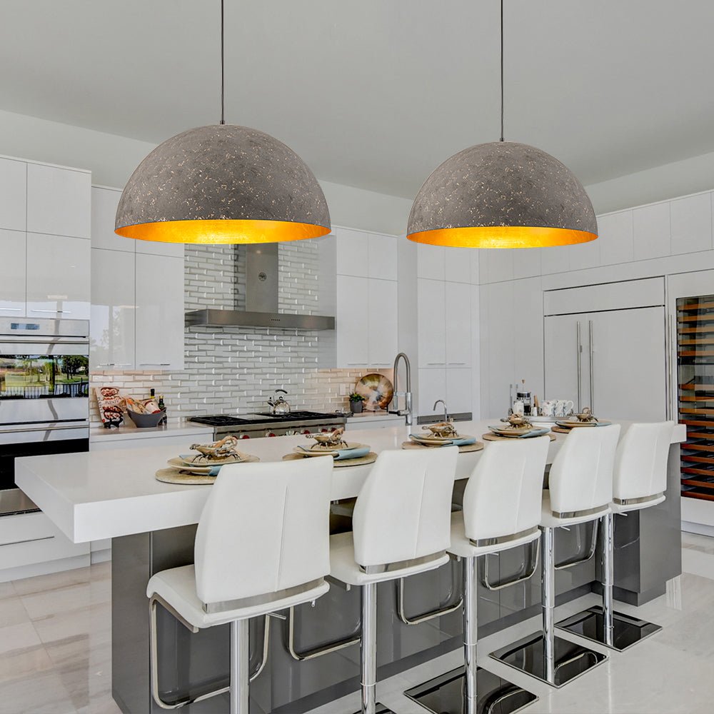 Lunari Industrial Dome Pendant Light