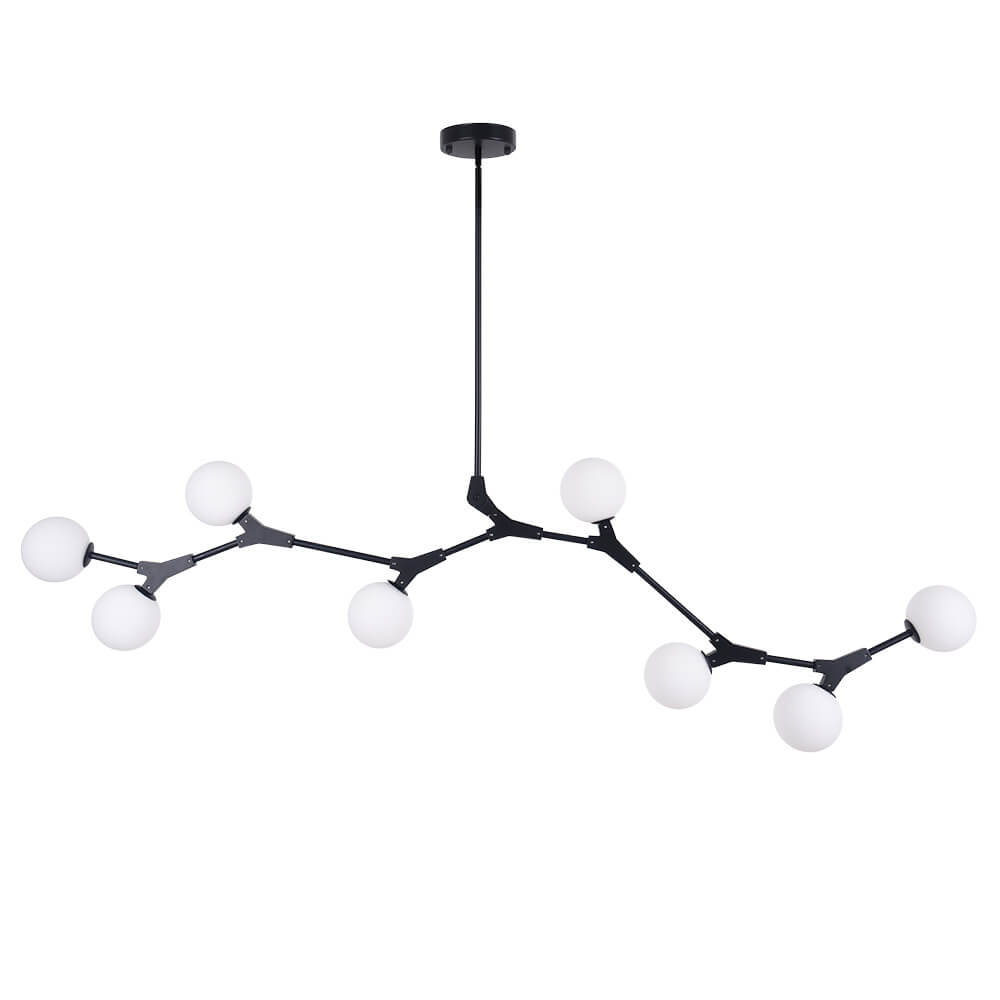 Nivero Linear Bubble Glass Chandelier