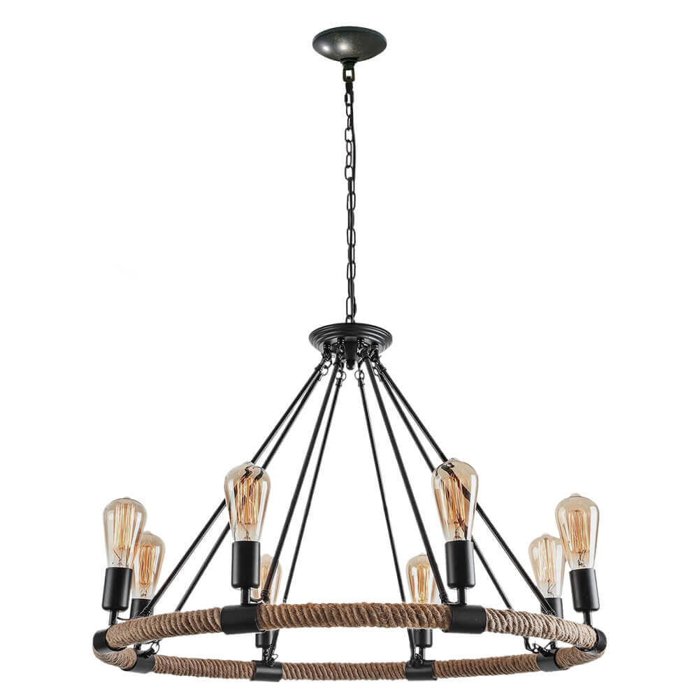 Vintage Rope Chandelier