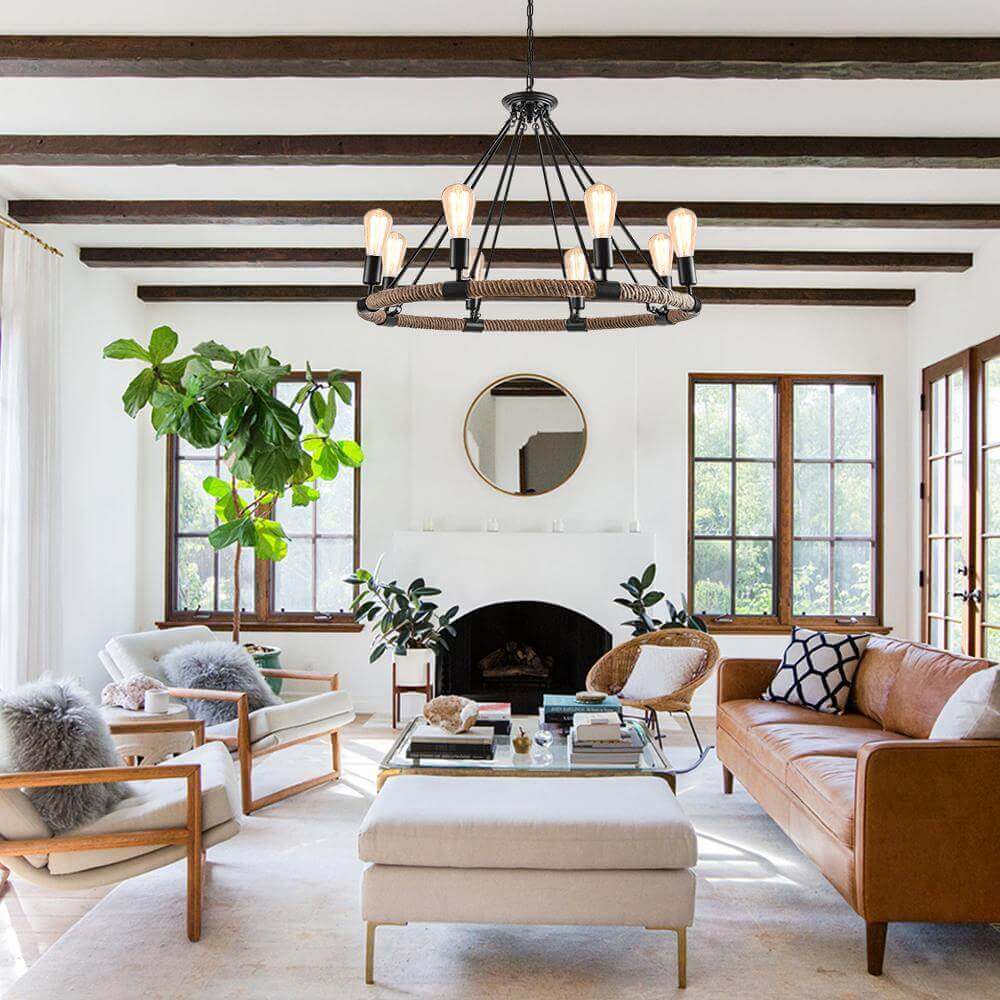Vintage Rope Chandelier
