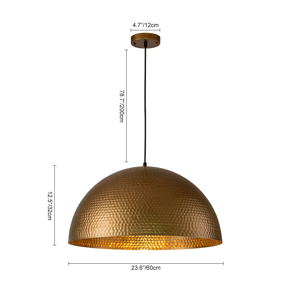 Lustel Vintage Luxe Dome Pendant Light