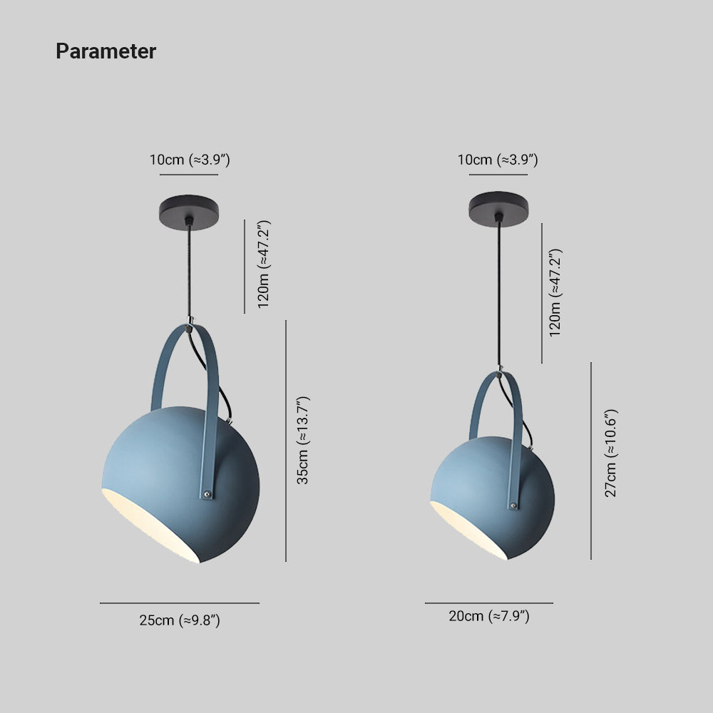 Gukugod Colorful Art Deco Pendant Light, Spherical, Bedroom