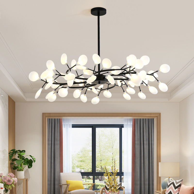 Zumulel Unique Branch Firefly Sputnik Art Deco Chandelier