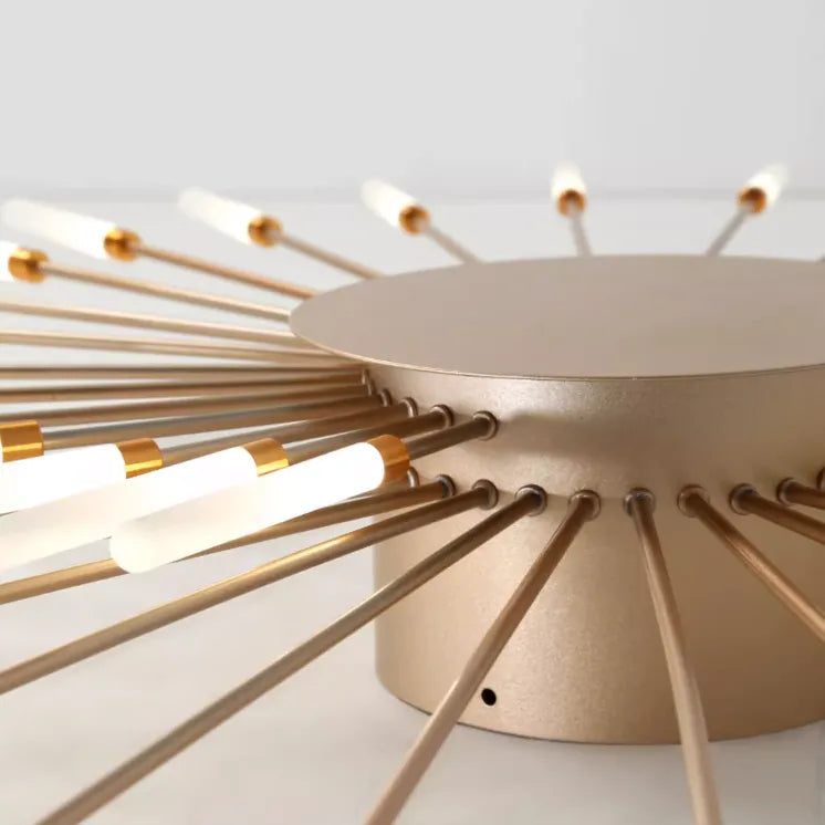Kovon Flush-Mount Ceiling Light Fireworks, Black/Gold-Neutral Decor