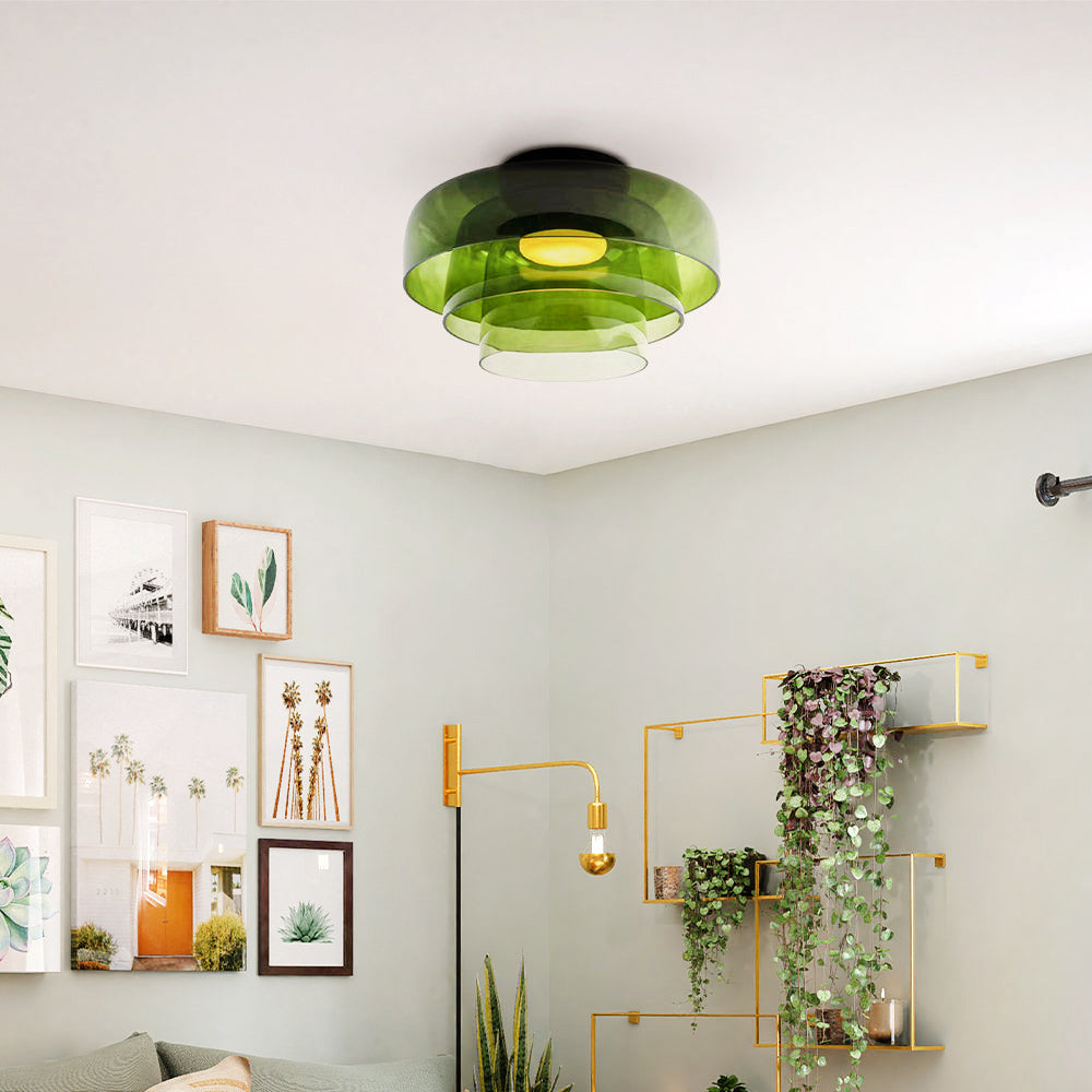 Rugogalu Modern Simple Creative Glass Flush Mount Ceiling Light