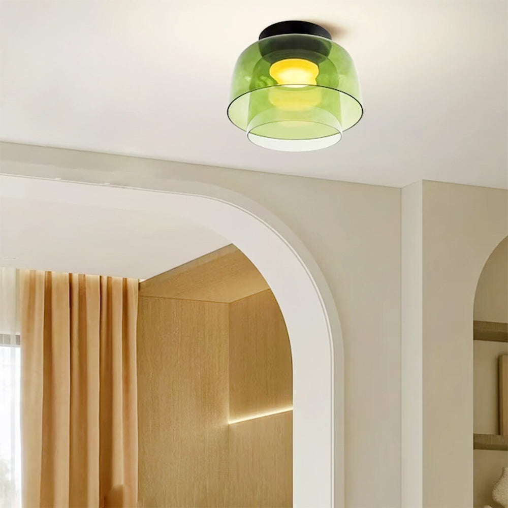 Rugogalu Modern Simple Creative Glass Flush Mount Ceiling Light