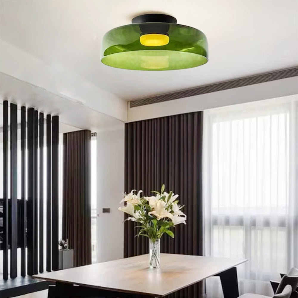 Rugogalu Modern Simple Creative Glass Flush Mount Ceiling Light