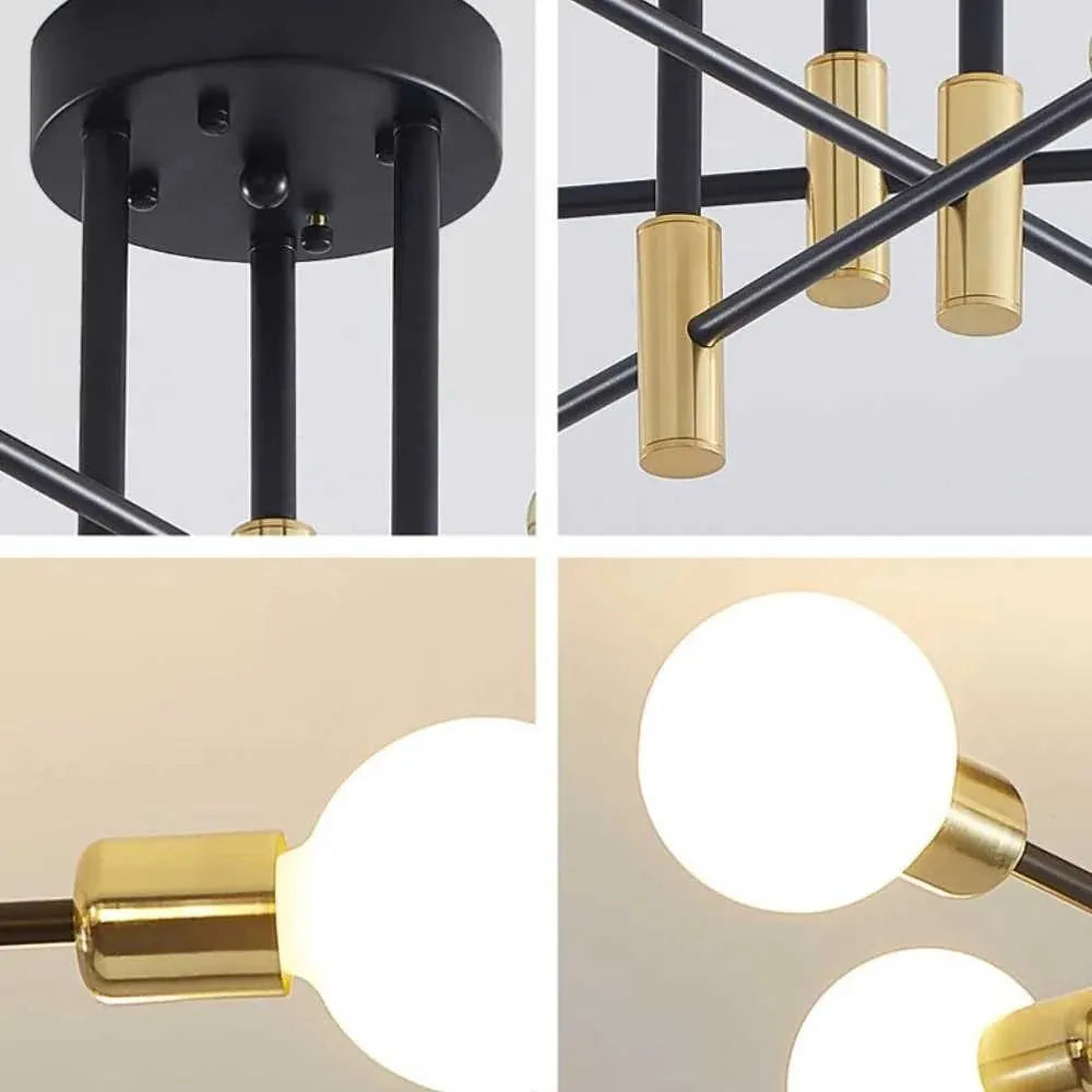 Bori Retro Satellite Shape Ceiling Light-Neutral Decor