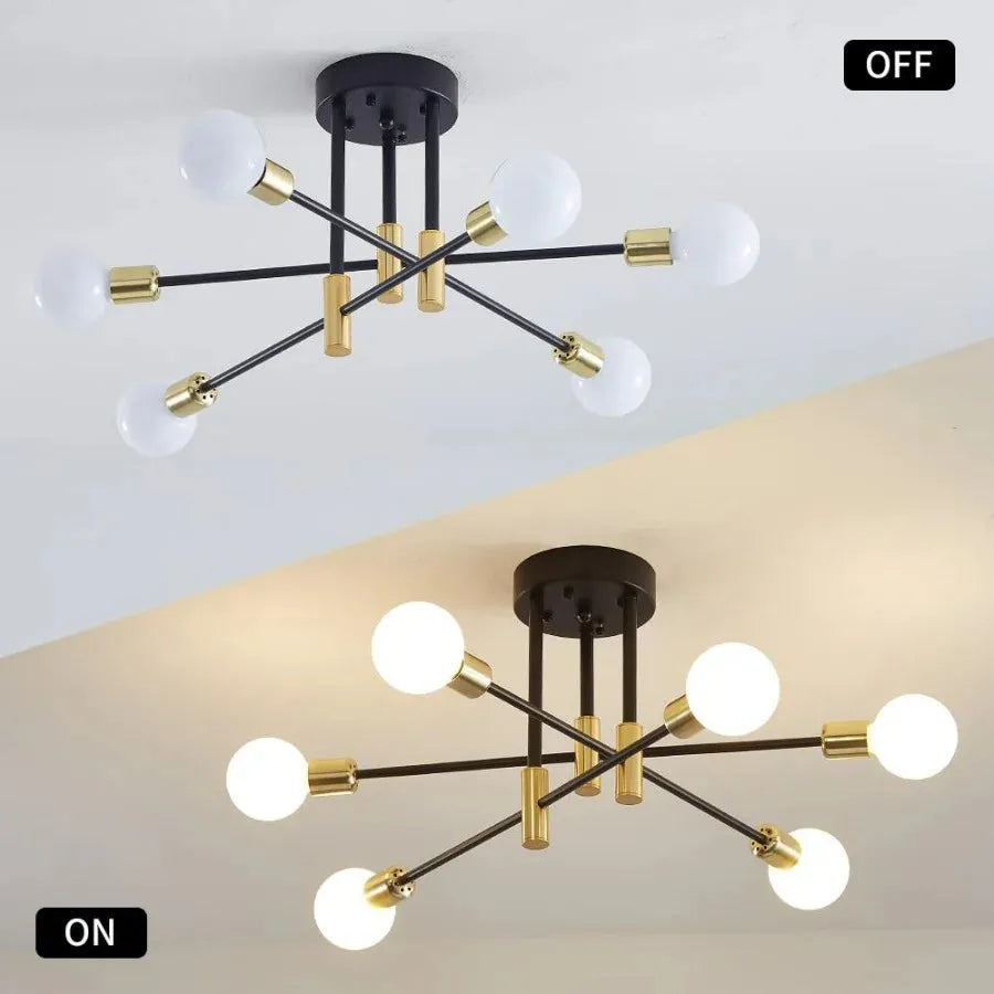 Bori Retro Satellite Shape Ceiling Light-Neutral Decor