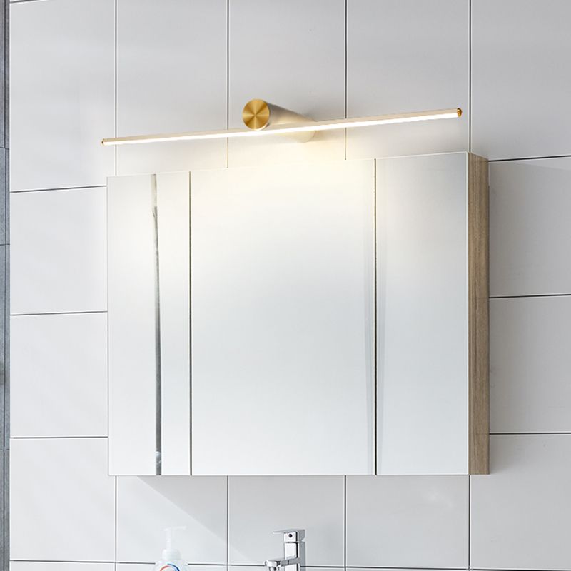 Fanuval Modern Metal Linear Mirror Vanity Wall Lamp, Black/White