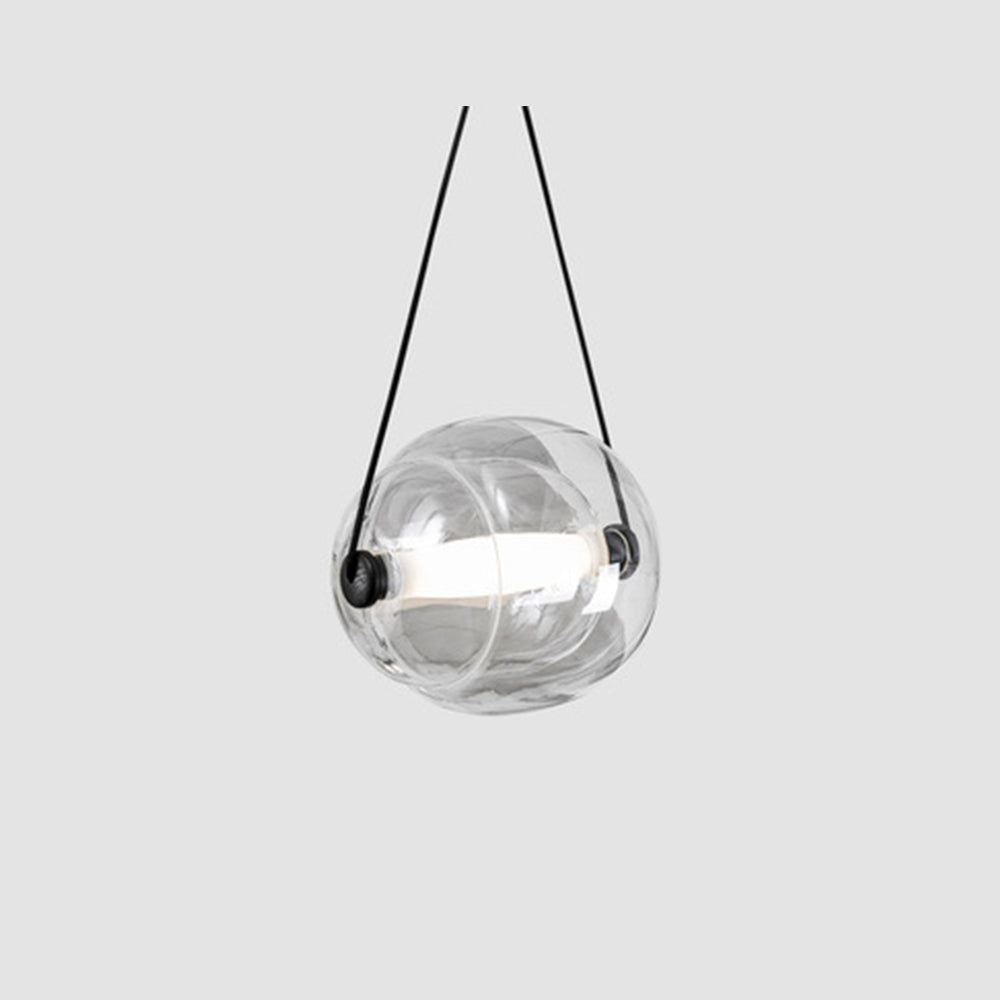 Tagupos Modern Bubble Glass Pendant Light, Blue/Yellow/Pink/Smoky Grey/White/Clear
