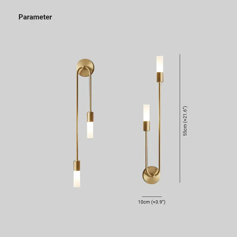 Nexor Modern Wall Sconce for Bedeside Gold 2 PCS-Neutral Decor